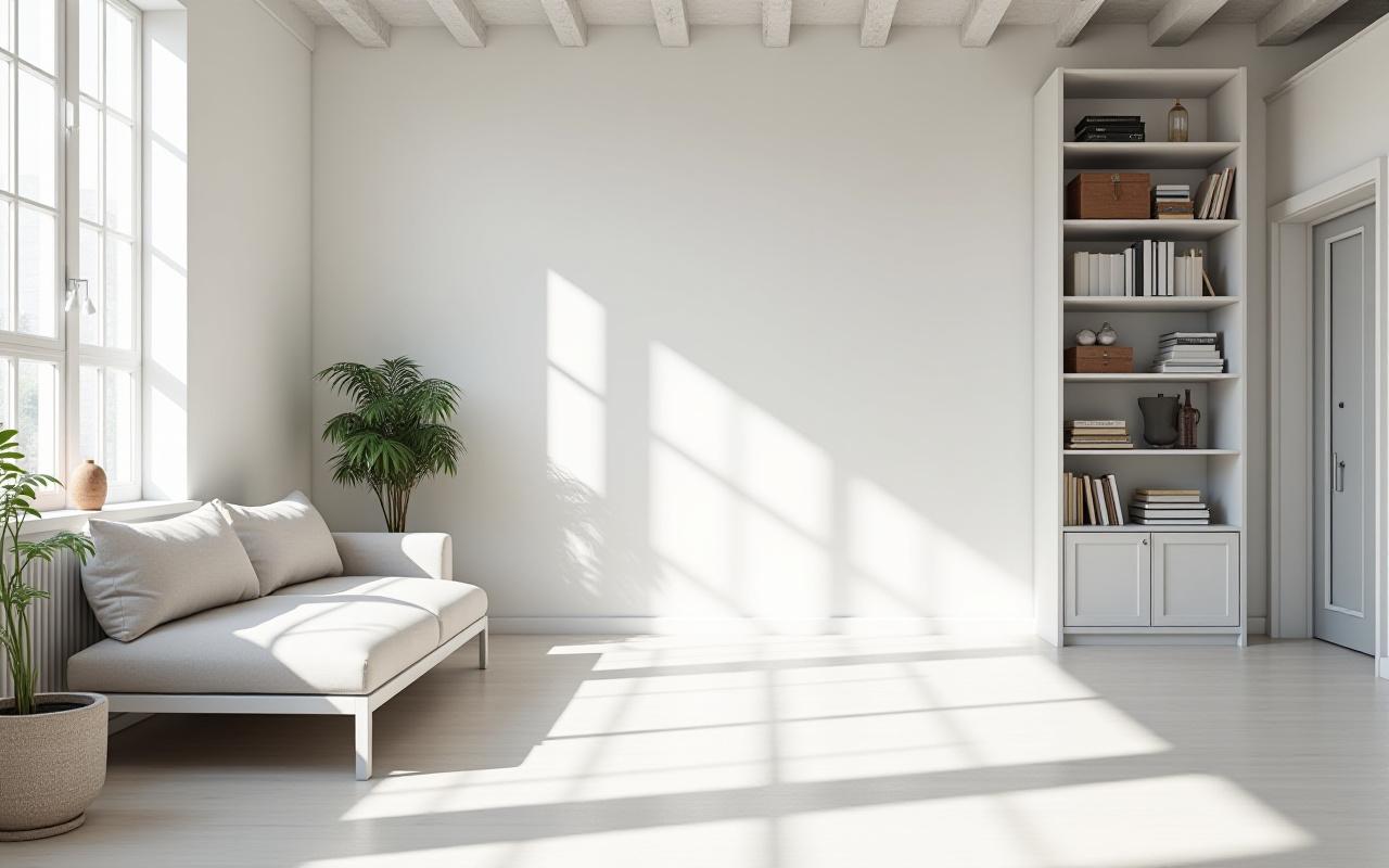 Organized modern living room in a New York City apartment